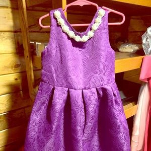 Size 8 kids purple dress